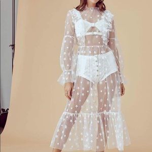 For Love and Lemons Claudia Midi Dress